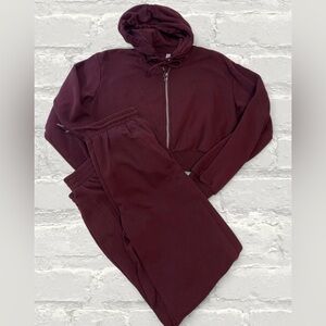 H&M Burgundy Sweatsuit